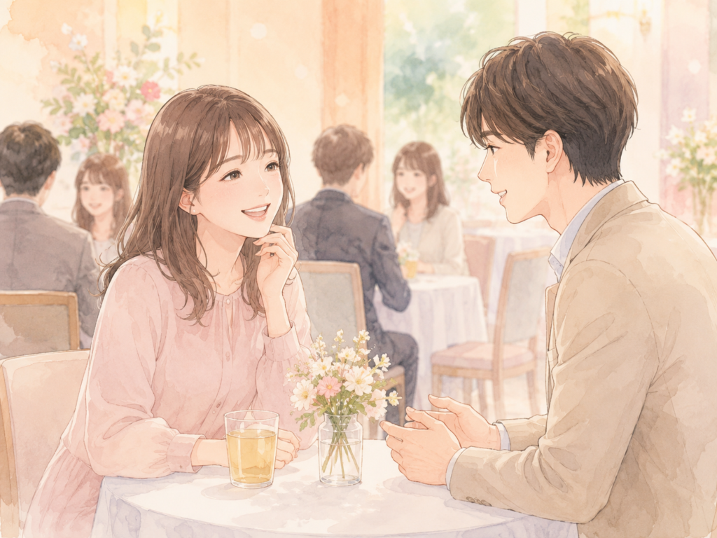 優しい笑顔の女性