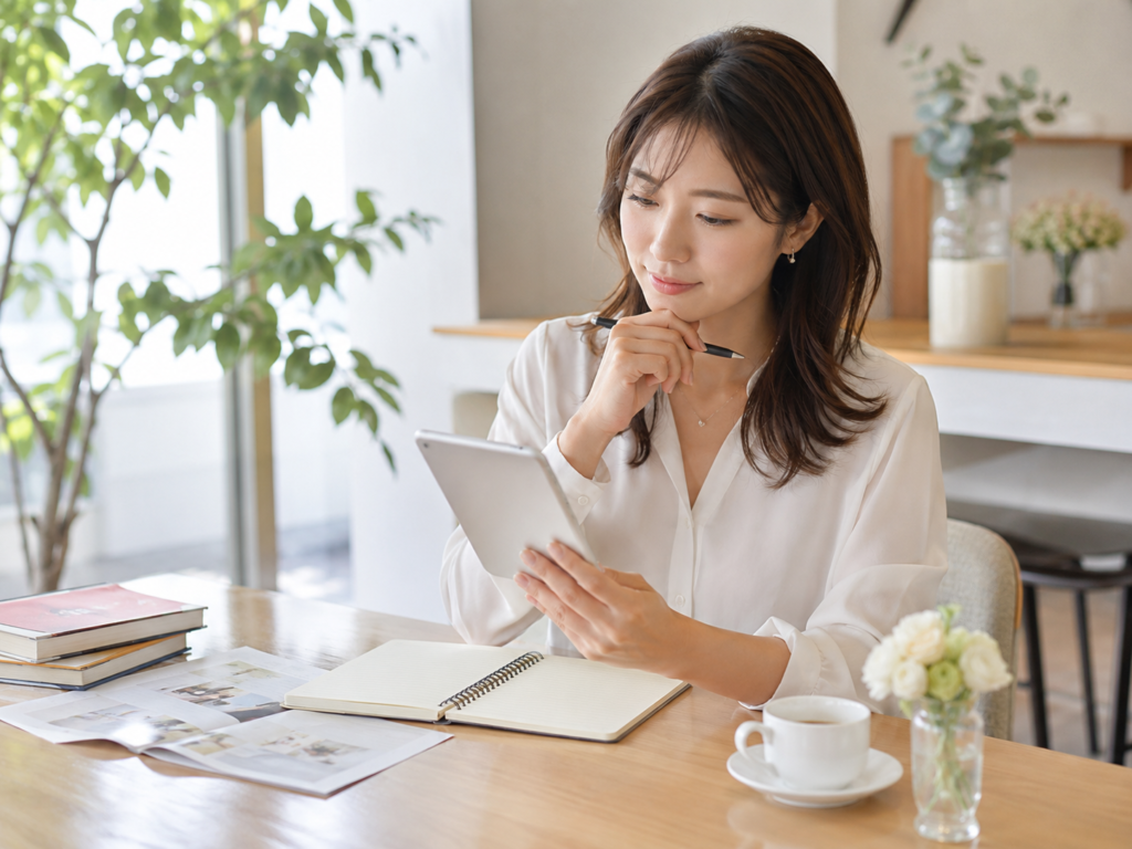 婚活を始める準備をする女性