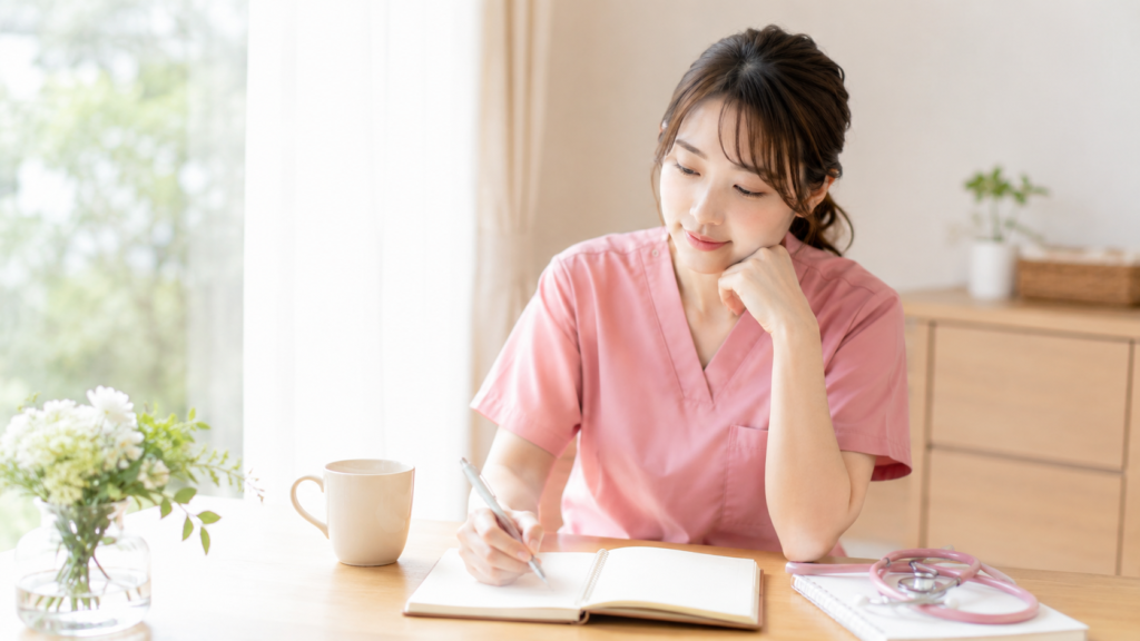 婚活に悩む看護師の女性
