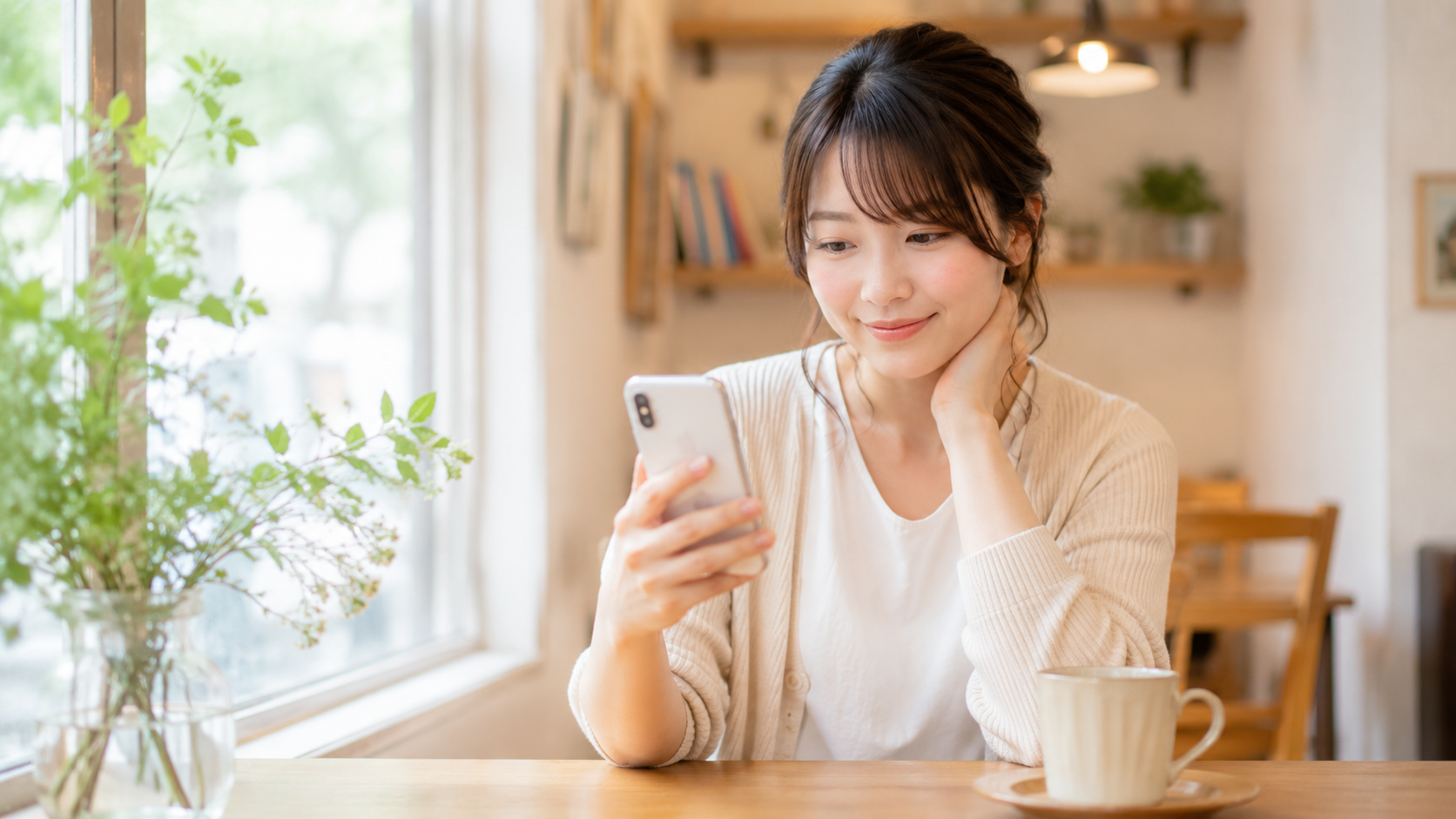 ブライダルネットに関するよくある質問を確認する女性