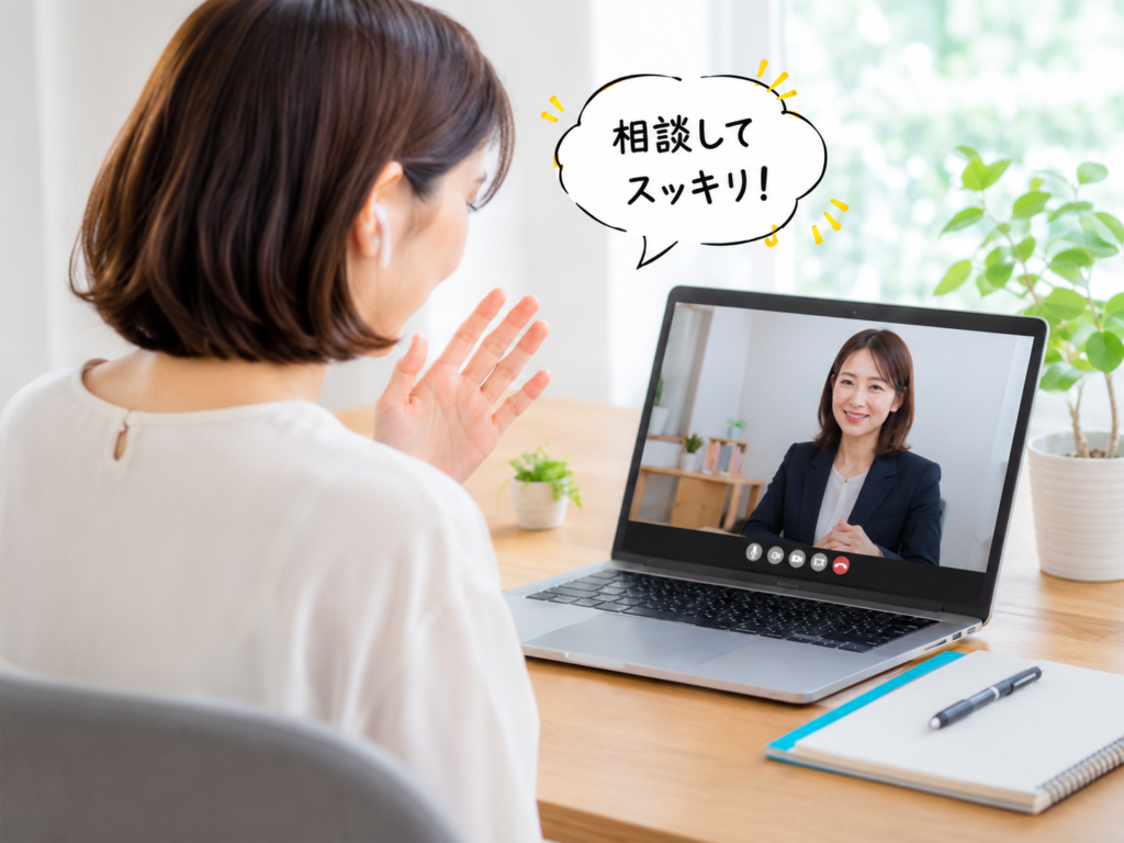 結婚相談所の仲人に相談する女性