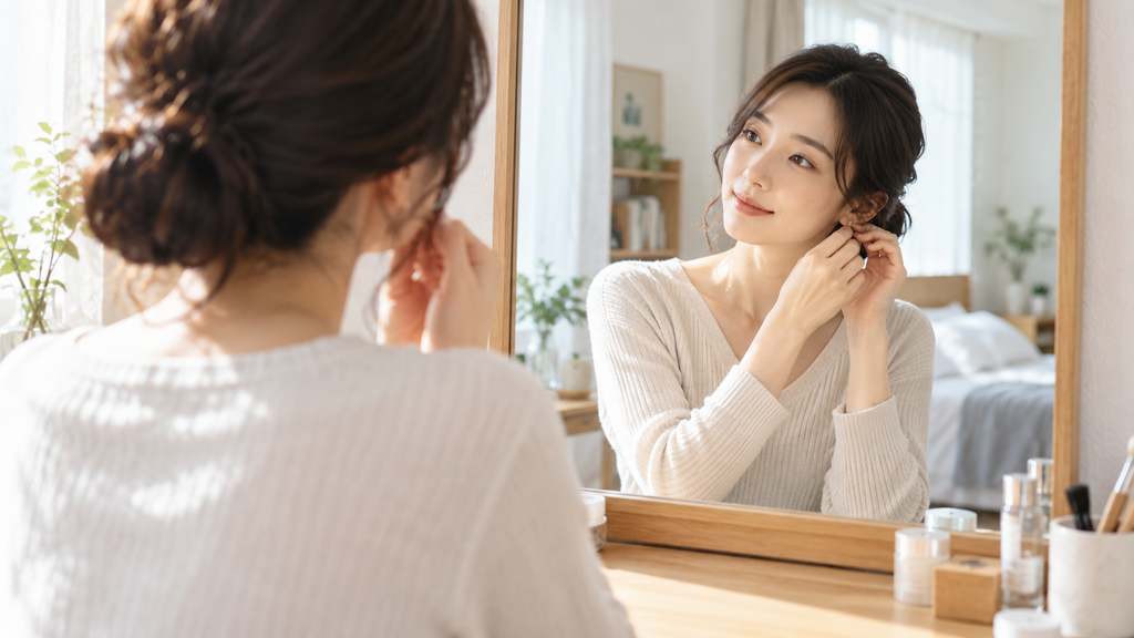 婚活でも自分らしい服装で準備する女性