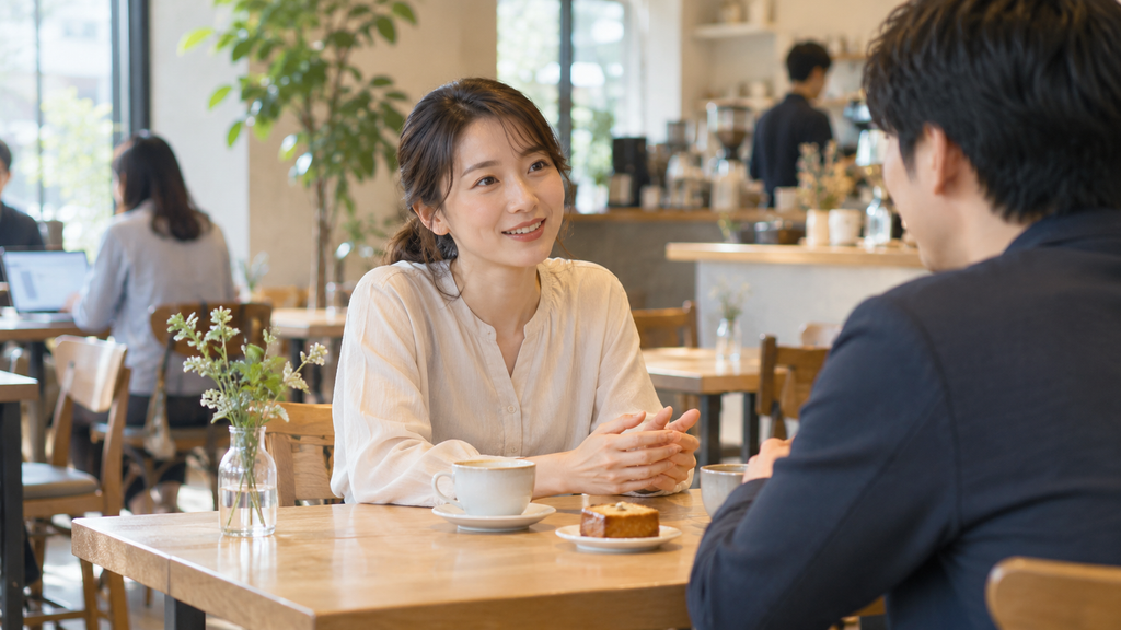 控えめでも自然な魅力がある女性