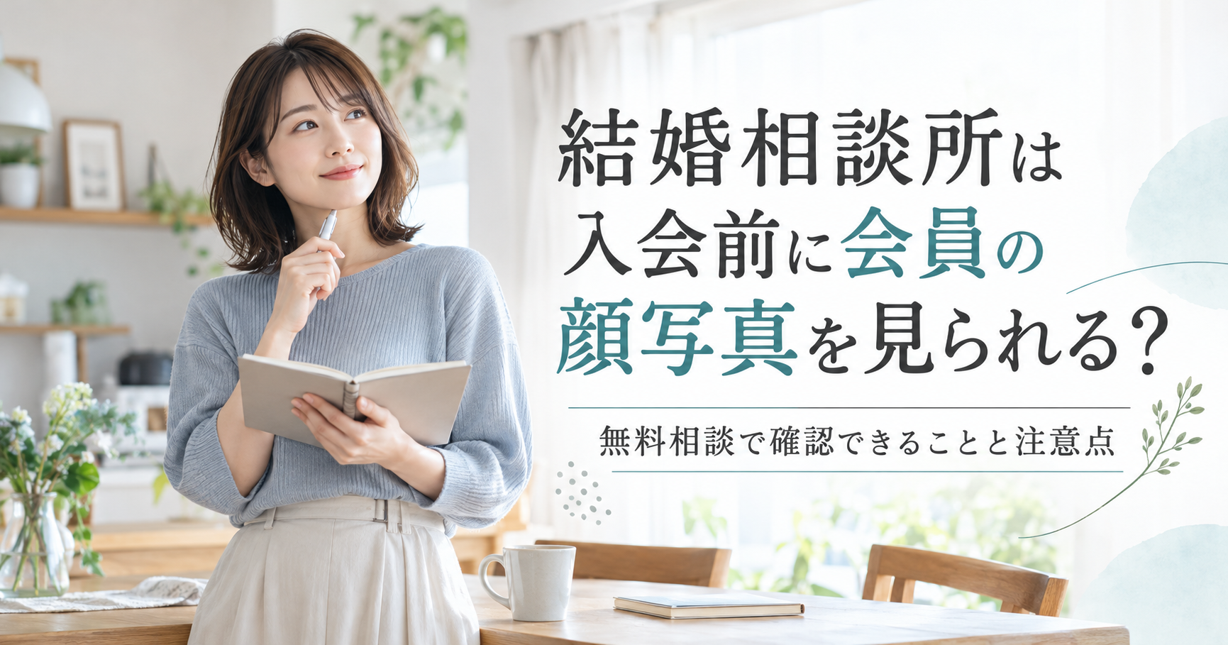 結婚相談所の無料相談で会員プロフィールを確認したい女性